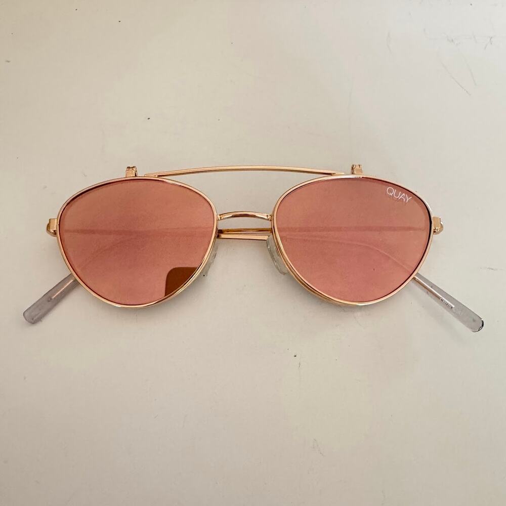Quay Australia ELLE Mirrored Flip Up Sunglasses - Picture 1 of 7